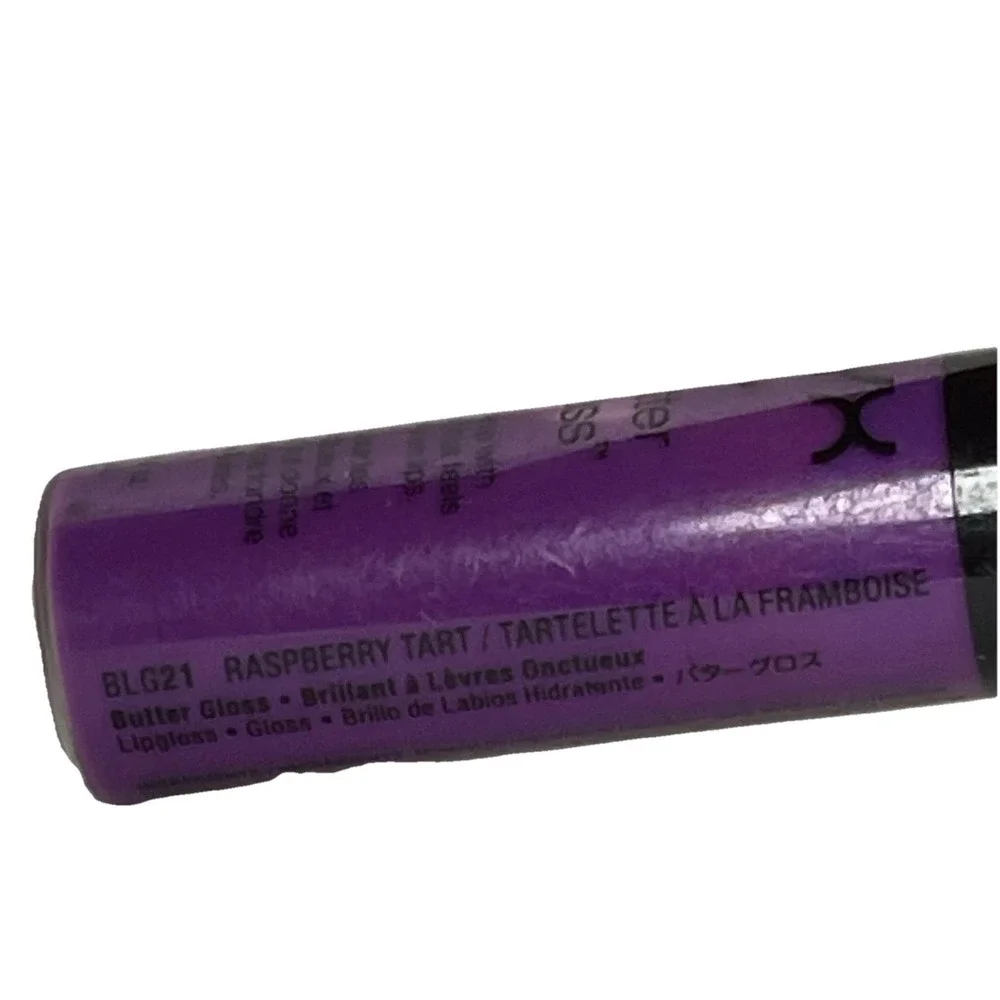 NYX Butter Gloss Raspberry Tart‎ Sweet Berry Shine Shimmer BLG21 New without Box
